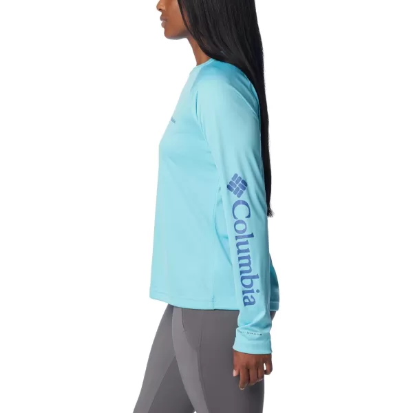 imageColumbia Womens Fork Stream Long Sleeve ShirtAquamarineEve Logo