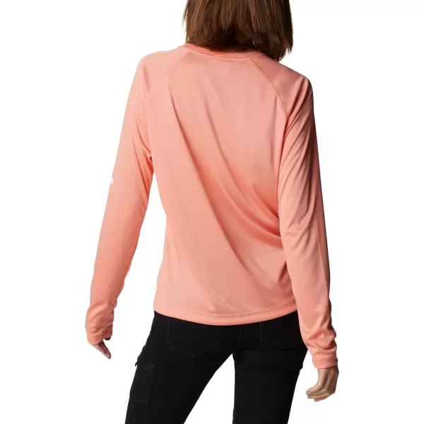 imageColumbia Womens Fork Stream Long Sleeve ShirtCoral ReefWhite Logo