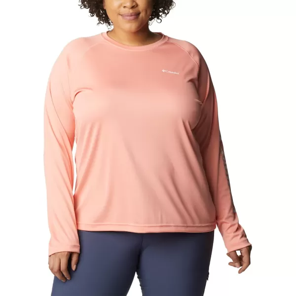 imageColumbia Womens Fork Stream Long Sleeve ShirtCoral ReefWhite Logo