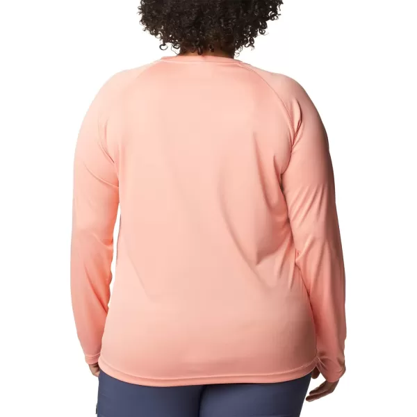 imageColumbia Womens Fork Stream Long Sleeve ShirtCoral ReefWhite Logo