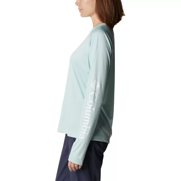 imageColumbia Womens Fork Stream Long Sleeve ShirtIcy MornWhite Logo