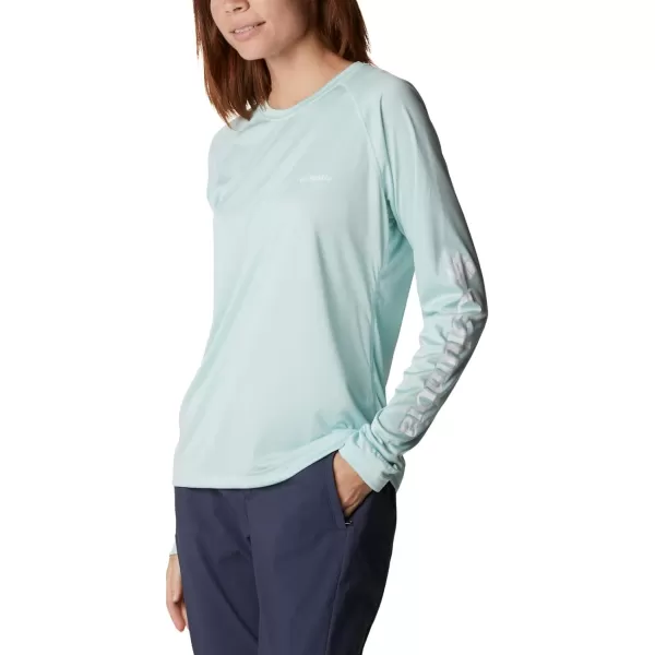 imageColumbia Womens Fork Stream Long Sleeve ShirtIcy MornWhite Logo