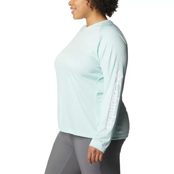 imageColumbia Womens Fork Stream Long Sleeve ShirtIcy MornWhite Logo