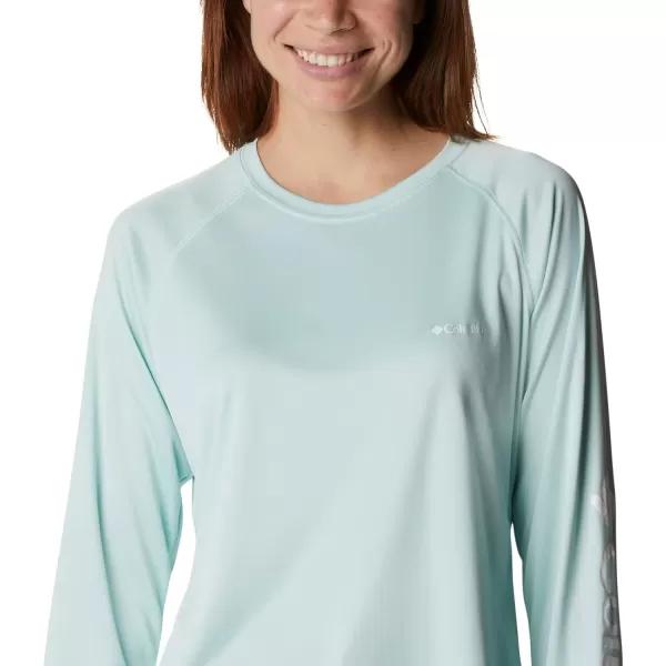 imageColumbia Womens Fork Stream Long Sleeve ShirtIcy MornWhite Logo