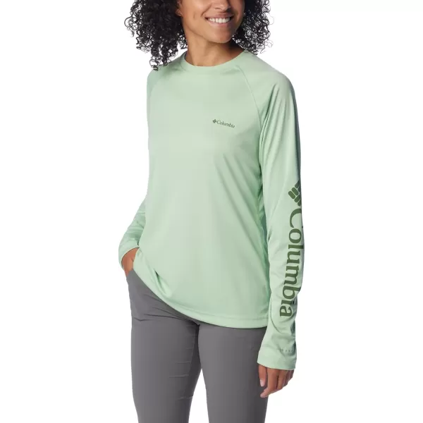 imageColumbia Womens Fork Stream Long Sleeve ShirtSage LeafCanteen Logo