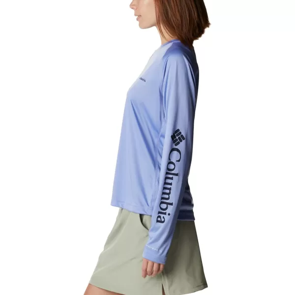 imageColumbia Womens Fork Stream Long Sleeve ShirtSerenityDark Nocturnal Logo