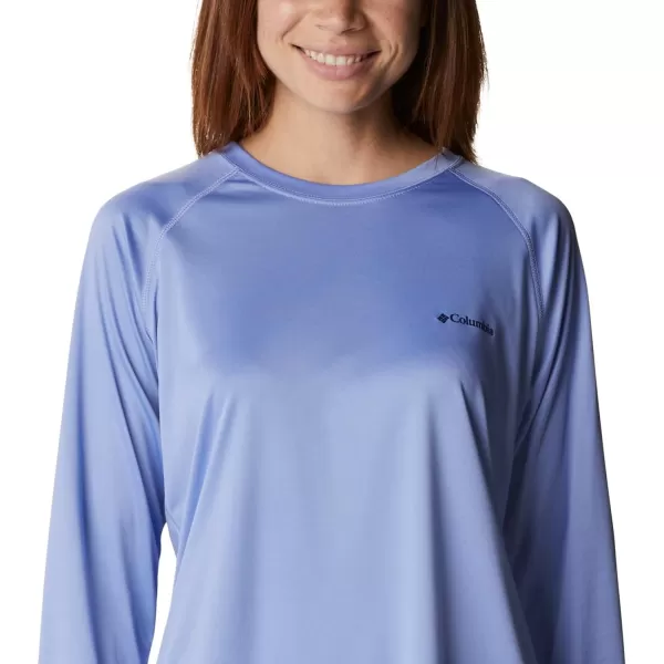 imageColumbia Womens Fork Stream Long Sleeve ShirtSerenityDark Nocturnal Logo