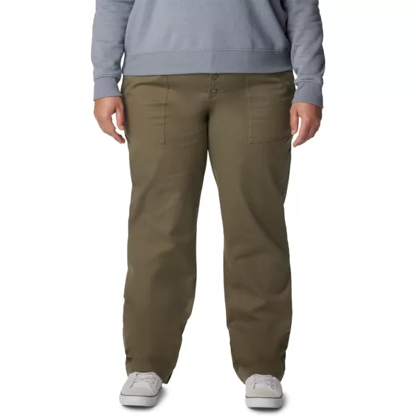 imageColumbia Womens Holly Hideaway Cotton PantStone Green