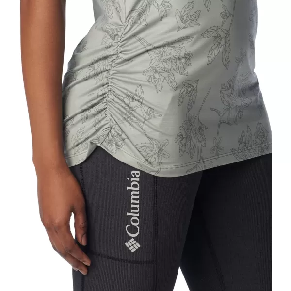 imageColumbia Womens Leslie Falls Short SleeveSafari Tigerlines Tonal