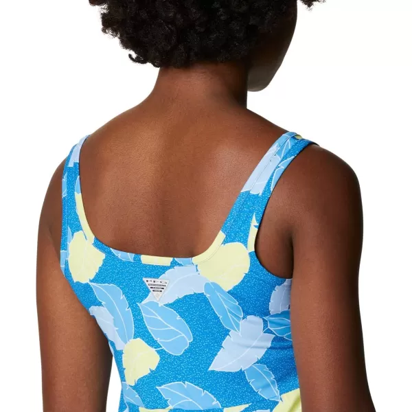 imageColumbia Womens PFG Freezer III DressAzure Blue Ditsy Leaves Print