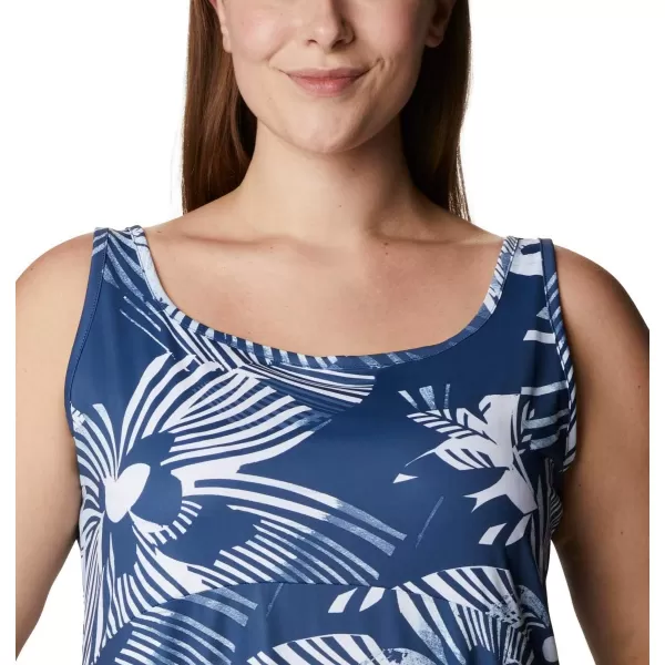 imageColumbia Womens PFG Freezer III DressCarbon Stencil Hibiscus Print