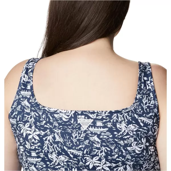 imageColumbia Womens PFG Freezer III DressCollegiate Navy Kona Print