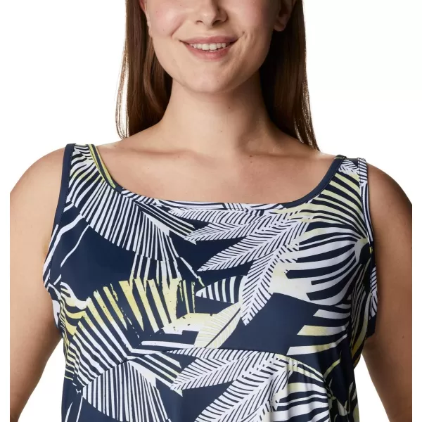 imageColumbia Womens PFG Freezer III DressCollegiate Navy Stencil Hibiscus Print