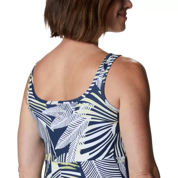 imageColumbia Womens PFG Freezer III DressCollegiate Navy Stencil Hibiscus Print