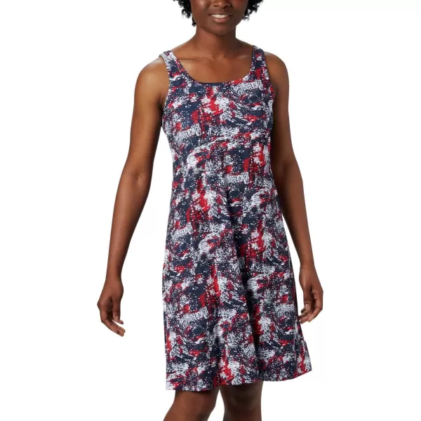 imageColumbia Womens PFG Freezer III DressCollegiate Navy Waterbrush Print