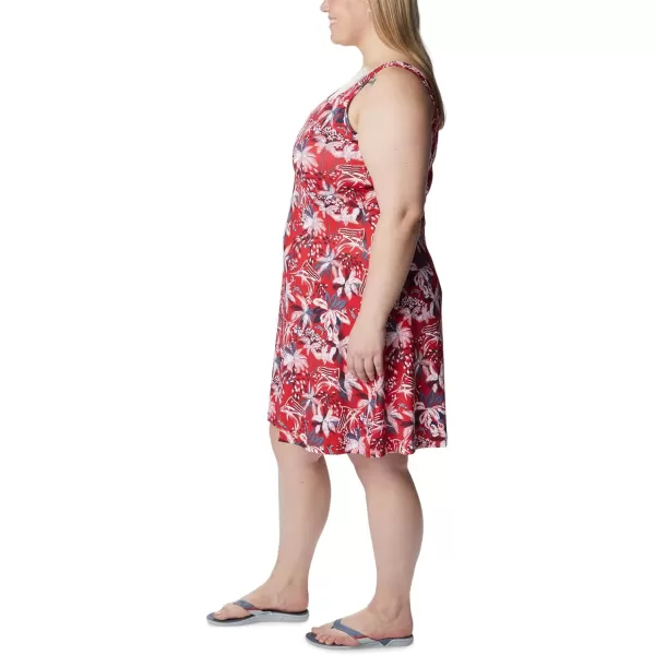imageColumbia Womens PFG Freezer III DressRed Spark Firework Fishin