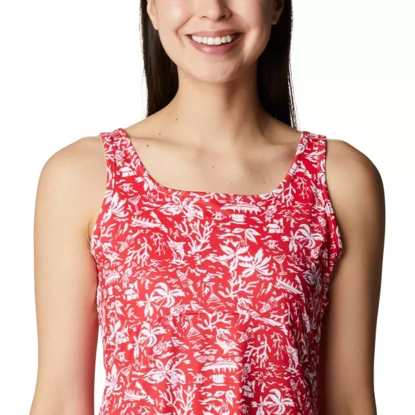 imageColumbia Womens PFG Freezer III DressRed Spark Kona Print