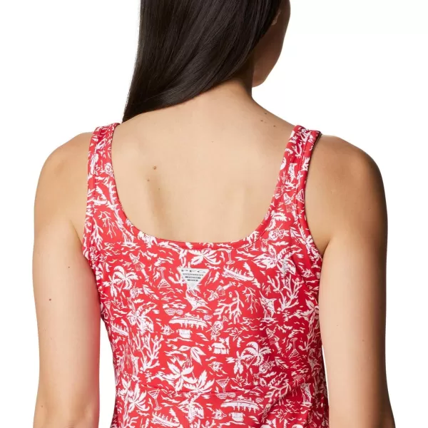 imageColumbia Womens PFG Freezer III DressRed Spark Kona Print