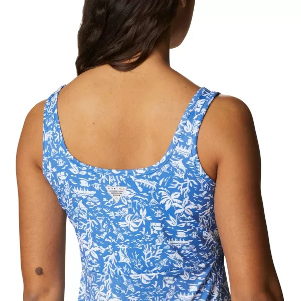 imageColumbia Womens PFG Freezer III DressVivid Blue Kona Print