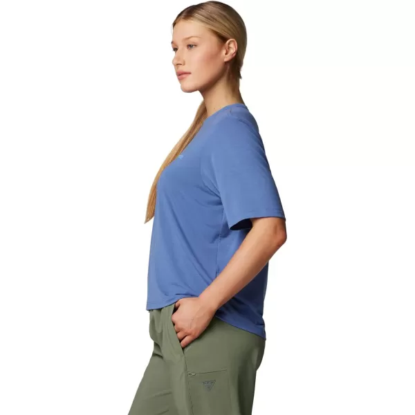 imageColumbia Womens Standard PFG Uncharted Tech Tee Short SleeveBluebellW Uncharted