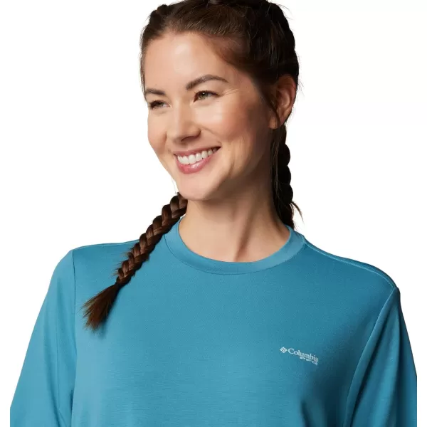 imageColumbia Womens Standard PFG Uncharted Tech Tee Short SleeveCanyon BlueW Uncharted