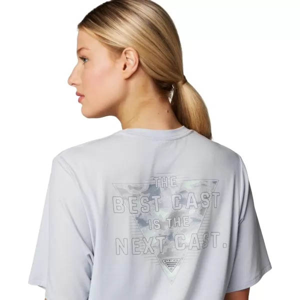 imageColumbia Womens Standard PFG Uncharted Tech Tee Short SleeveCirrus GreyW Best Cast
