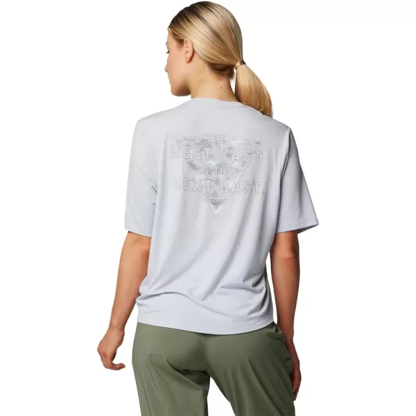 imageColumbia Womens Standard PFG Uncharted Tech Tee Short SleeveCirrus GreyW Best Cast