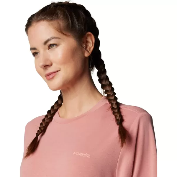 imageColumbia Womens Standard PFG Uncharted Tech Tee Short SleeveSandalwood PinkW Uncharted