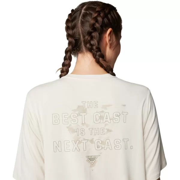imageColumbia Womens Standard PFG Uncharted Tech Tee Short SleeveStoneW Best Cast