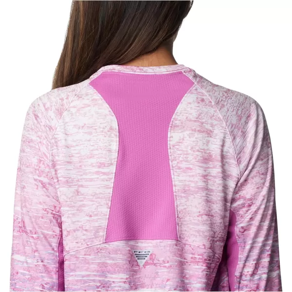 imageColumbia Womens Standard Super Tidal Tee Vent Long SleeveBright Lavender Digiscale Fade