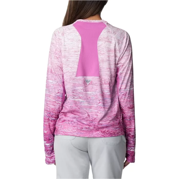 imageColumbia Womens Standard Super Tidal Tee Vent Long SleeveBright Lavender Digiscale Fade