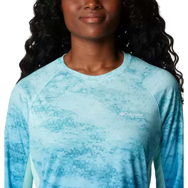 imageColumbia Womens Standard Super Tidal Tee Vent Long SleeveGulf Stream Camo Gradient