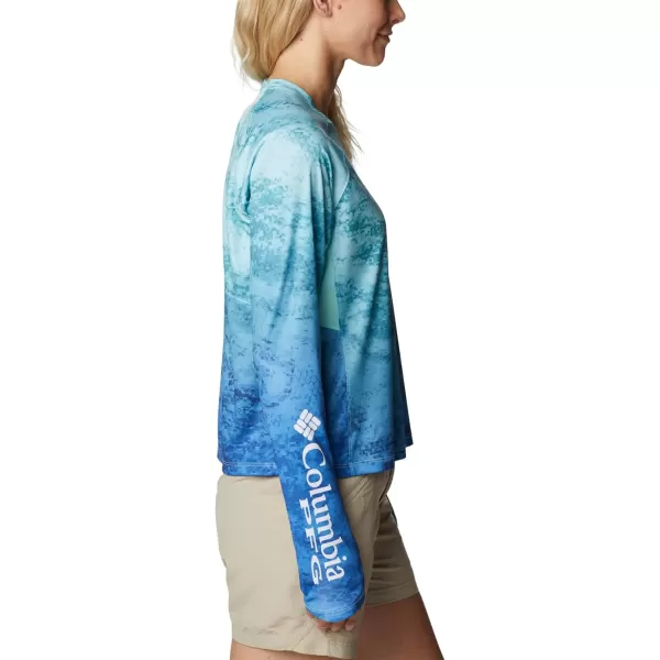 imageColumbia Womens Standard Super Tidal Tee Vent Long SleeveGulf Stream Camo Gradient