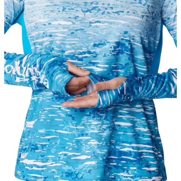 imageColumbia Womens Standard Super Tidal Tee Vent Long SleeveOcean Blue Digiscale Fade