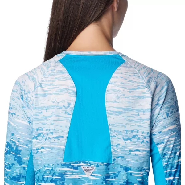 imageColumbia Womens Standard Super Tidal Tee Vent Long SleeveOcean Blue Digiscale Fade