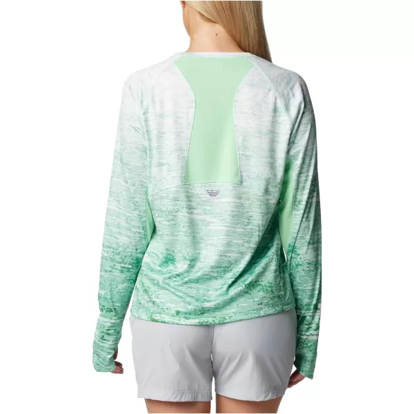 imageColumbia Womens Standard Super Tidal Tee Vent Long SleeveOcean Mint Digiscale Fade