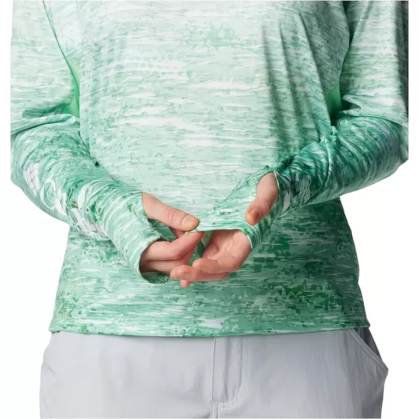 imageColumbia Womens Standard Super Tidal Tee Vent Long SleeveOcean Mint Digiscale Fade