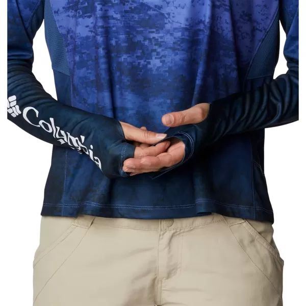 imageColumbia Womens Standard Super Tidal Tee Vent Long SleeveViolet Sea Camo Gradient