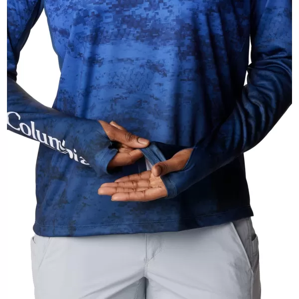 imageColumbia Womens Standard Super Tidal Tee Vent Long SleeveViolet Sea Camo Gradient