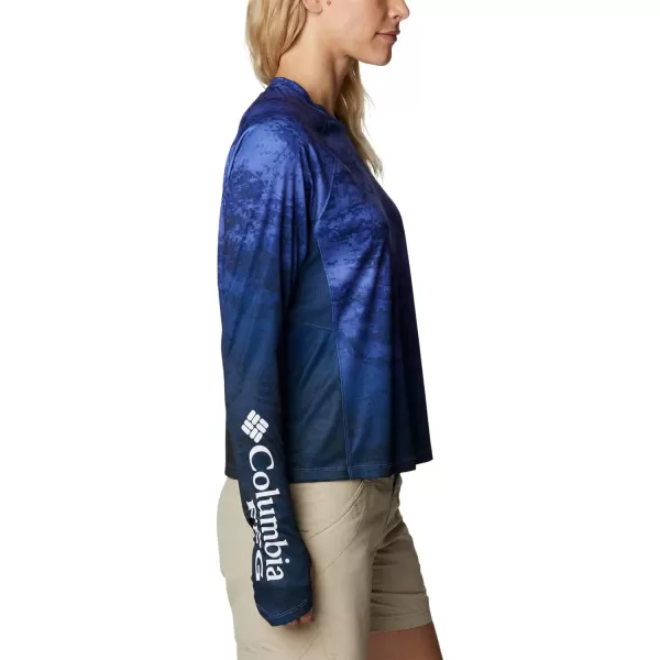 imageColumbia Womens Standard Super Tidal Tee Vent Long SleeveViolet Sea Camo Gradient