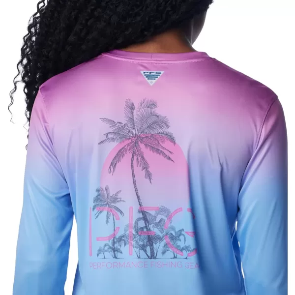 imageColumbia Womens Standard Tidal Tee PFG Palm RiseBright Lavender GradientPalm Rise