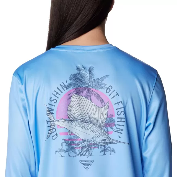 imageColumbia Womens Standard Tidal Tee PFG Sun UpWhite CapQuit Wishin