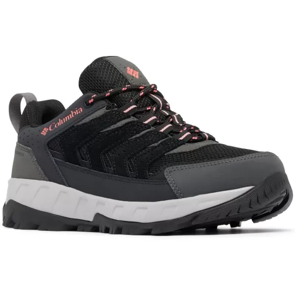 imageColumbia Womens Strata Trail Low Waterproof Hiking ShoeBlackJuicy