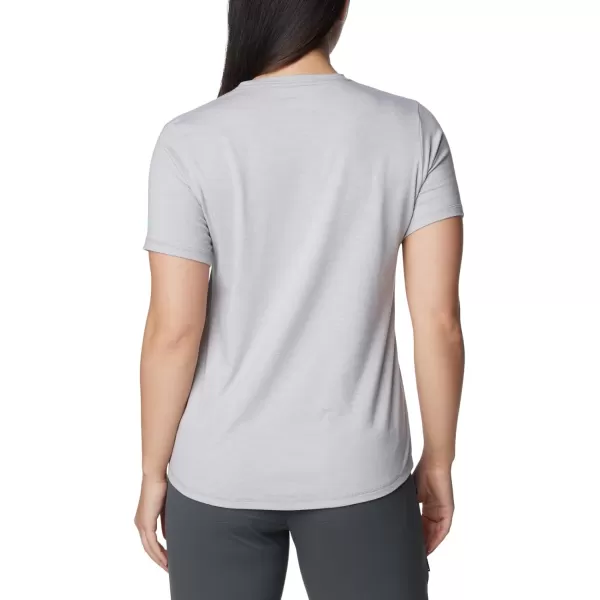 imageColumbia Womens Sun Trek Ss Graphic TeeColumbia Grey HeatherSimply Scripted