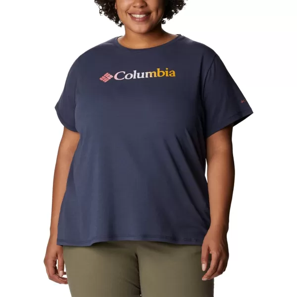 imageColumbia Womens Sun Trek Ss Graphic TeeNocturnalCsc Gradient