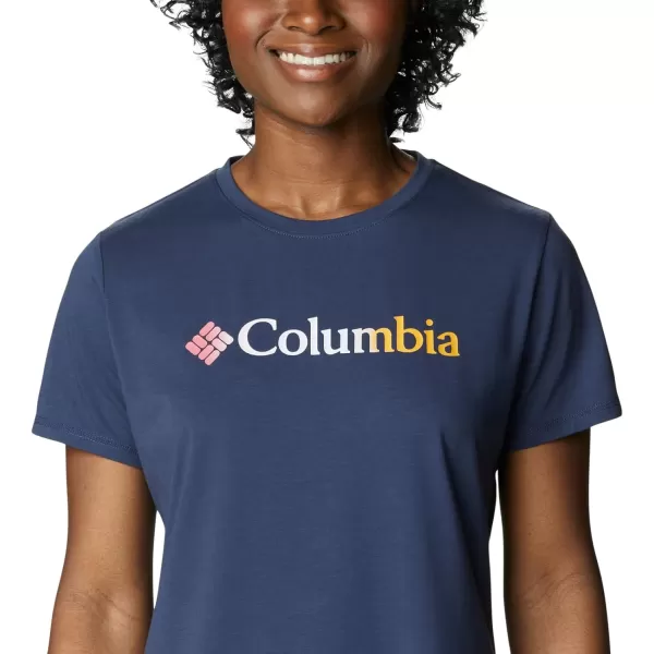 imageColumbia Womens Sun Trek Ss Graphic TeeNocturnalCsc Gradient