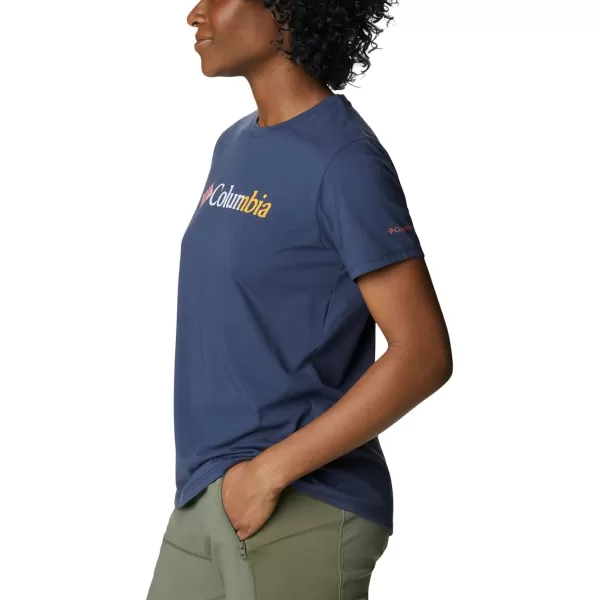 imageColumbia Womens Sun Trek Ss Graphic TeeNocturnalCsc Gradient