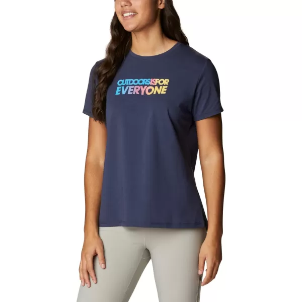 imageColumbia Womens Sun Trek Ss Graphic TeeNocturnalEveryone Outdoors Gradient