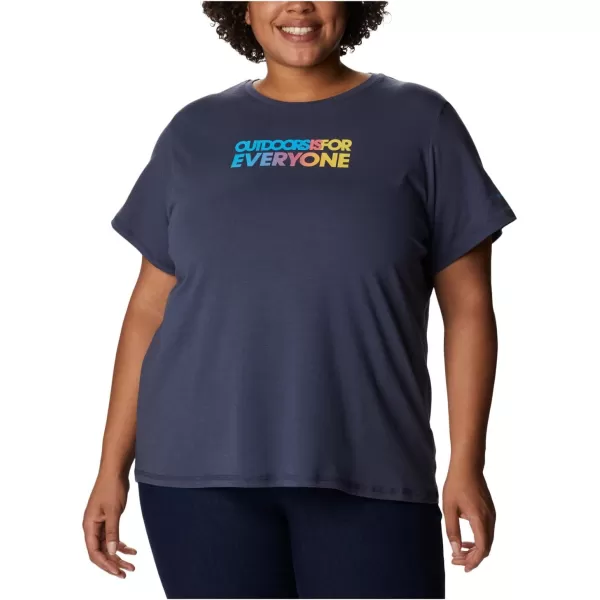 imageColumbia Womens Sun Trek Ss Graphic TeeNocturnalEveryone Outdoors Gradient