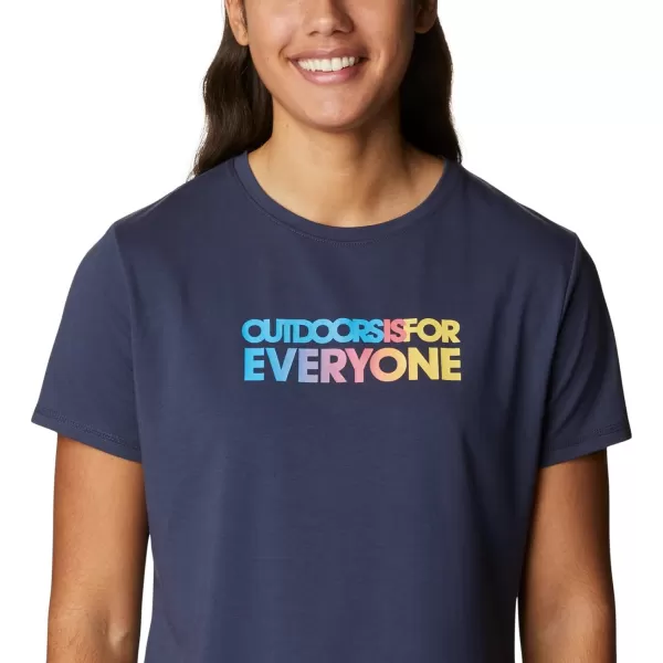 imageColumbia Womens Sun Trek Ss Graphic TeeNocturnalEveryone Outdoors Gradient